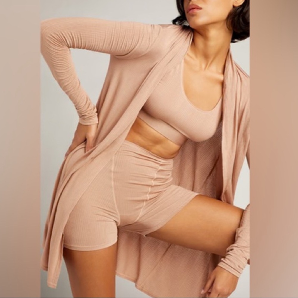 Negative Underwear Whipped mini robe in “Buff”  size M-L